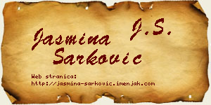 Jasmina Šarković vizit kartica